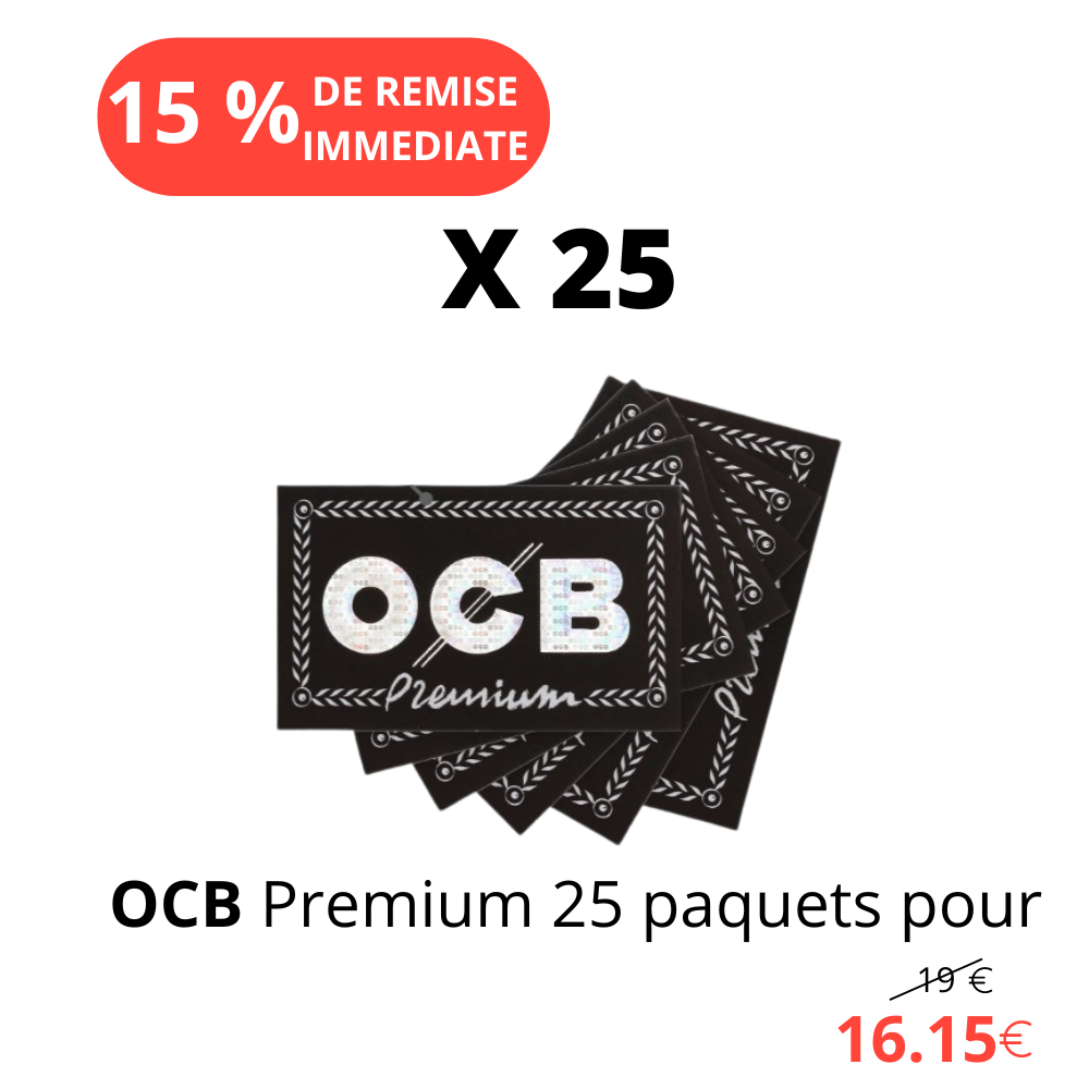 ocb premium pas cher moins 15 % sur 25 paquets